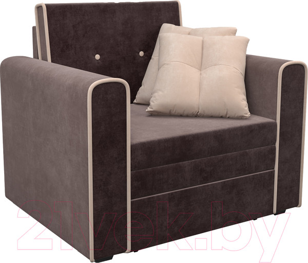 Изображение товара Кресло-кровать Mebel-Ars Санта (кордрой коричневый)