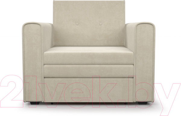 Изображение товара Кресло-кровать Mebel-Ars Санта (бархат бежевый Star Velvet 6 Light Beige)