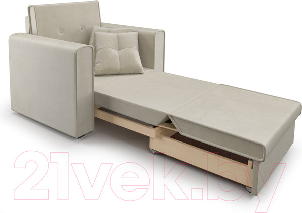 Изображение товара Кресло-кровать Mebel-Ars Санта (бархат бежевый Star Velvet 6 Light Beige)