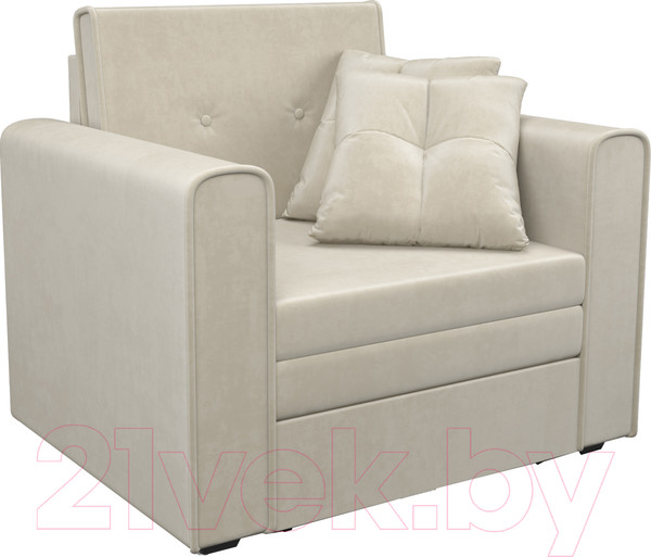 Изображение товара Кресло-кровать Mebel-Ars Санта (бархат бежевый Star Velvet 6 Light Beige)