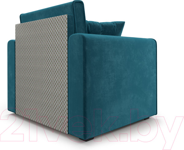 Изображение товара Кресло-кровать Mebel-Ars Санта (бархат сине-зеленый Star Velvet 43 Black Green)