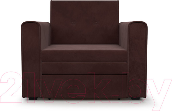 Изображение товара Кресло-кровать Mebel-Ars Санта (велюр шоколадный НВ-178/16)