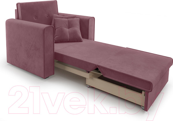 Изображение товара Кресло-кровать Mebel-Ars Санта (велюр пудра НВ-178/18)