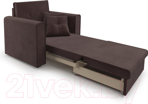 Изображение товара Кресло-кровать Mebel-Ars Санта (велюр молочный шоколад НВ-178/13)