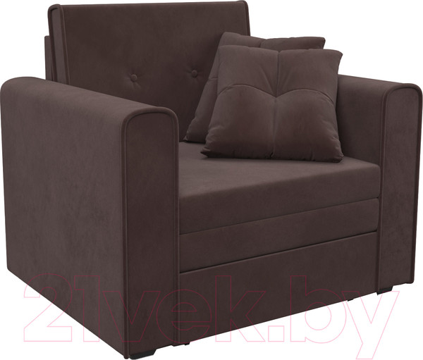 Изображение товара Кресло-кровать Mebel-Ars Санта (велюр молочный шоколад НВ-178/13)