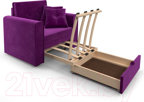 Изображение товара Кресло-кровать Mebel-Ars Санта (фиолет)
