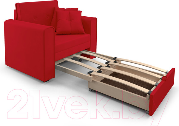 Изображение товара Кресло-кровать Mebel-Ars Санта (кордрой красный)