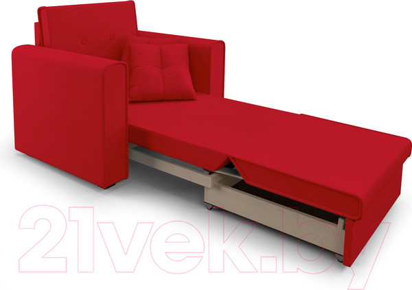 Изображение товара Кресло-кровать Mebel-Ars Санта (кордрой красный)