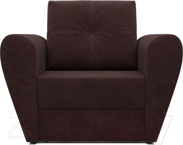 Изображение товара Кресло-кровать Mebel-Ars Квартет (велюр шоколад HB-178 16)
