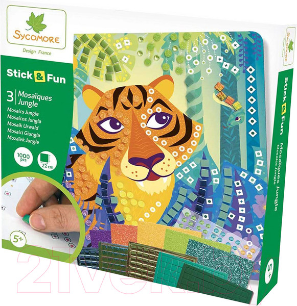 Изображение товара Набор для творчества Sycomore Stick & Fun. Джунгли / CRE7006