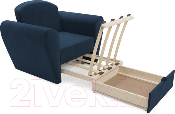 Изображение товара Кресло-кровать Mebel-Ars Квартет (темно-синий Luna 034)