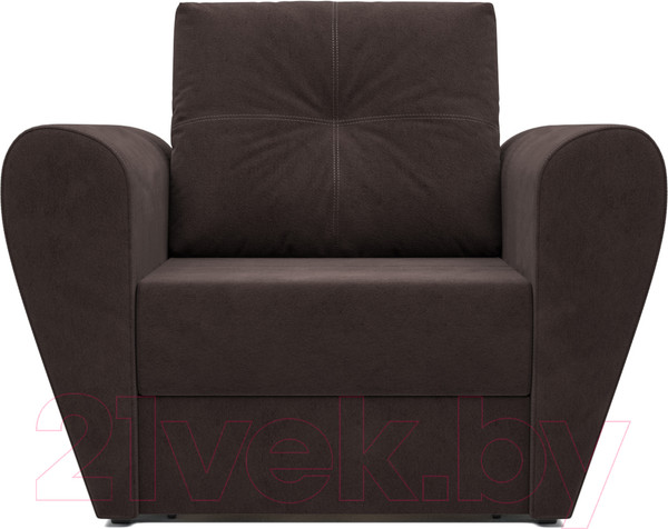 Изображение товара Кресло-кровать Mebel-Ars Квартет (коричневый кордрой)
