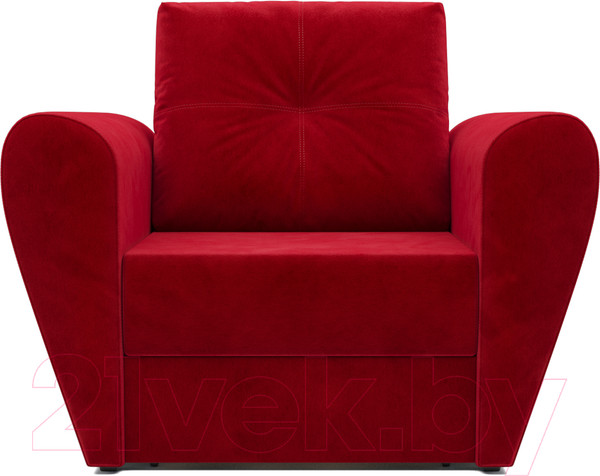 Изображение товара Кресло-кровать Mebel-Ars Квартет (красный кордрой)