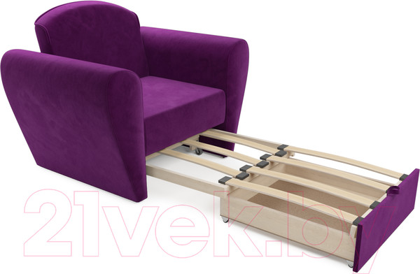 Изображение товара Кресло-кровать Mebel-Ars Квартет (фиолетовый)