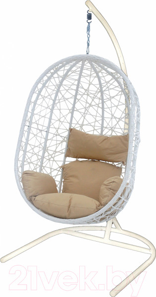 Изображение товара Кресло подвесное Garden Story Кокон XL / D52-МТ002 (белый/бежевый)