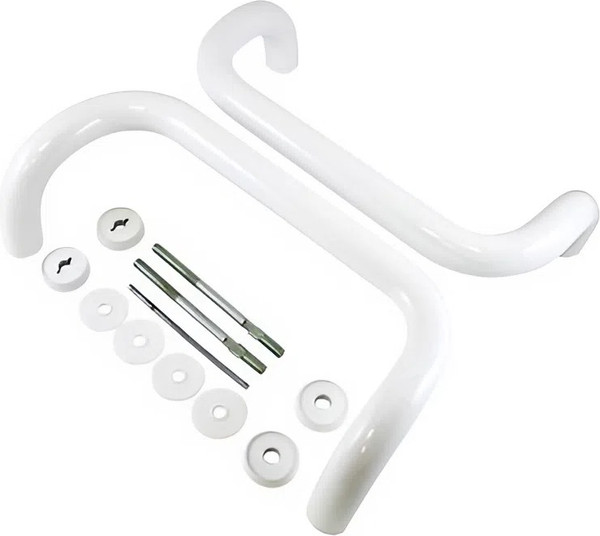 Изображение товара Ручка дверная ЛДМ-Сталь АРД-01 300x30мм Офисная 9016 (белый)