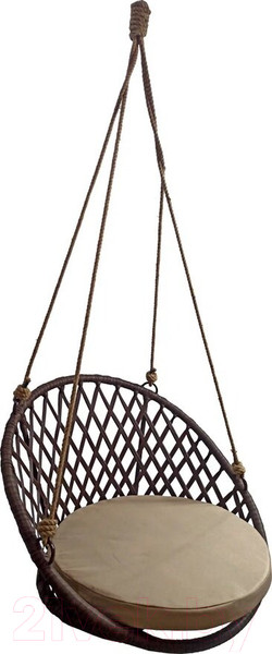 Изображение товара Кресло подвесное Garden Story Майорка / М455-МТ009 (темно-коричневый/бежевый)