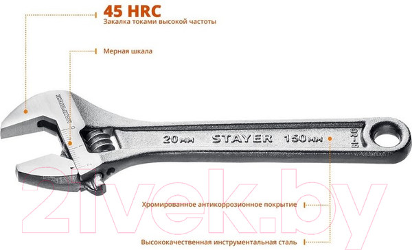 Изображение товара Гаечный ключ Stayer 2725-15-z01