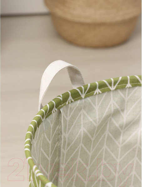 Изображение товара Корзина Доляна Зигзаг / 3572016 (зелёный)