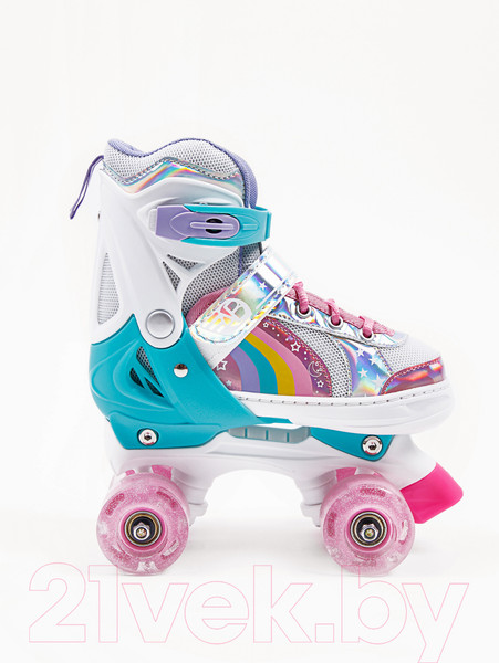 Изображение товара Роликовые коньки Amarobaby Disco / AMARO-35Di-Pi-34  (розовый, р. 34-37)