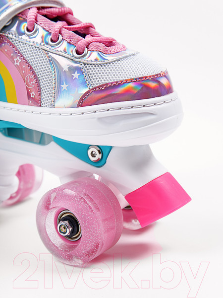 Изображение товара Роликовые коньки Amarobaby Disco / AMARO-35Di-Pi-34  (розовый, р. 34-37)