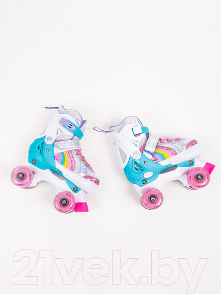 Изображение товара Роликовые коньки Amarobaby Disco / AMARO-35Di-Pi-34  (розовый, р. 34-37)