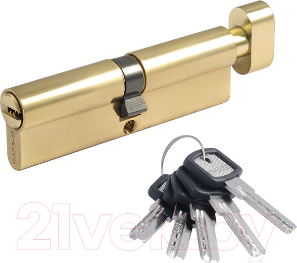 Изображение товара Цилиндровый механизм замка Нора-М ЛПУВ-60 30-30 (золото)