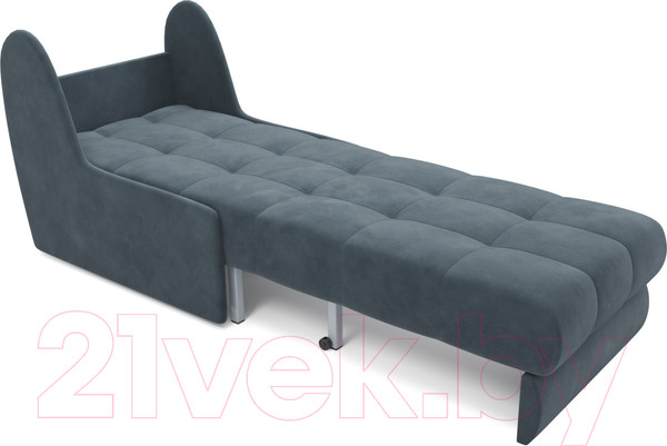 Изображение товара Кресло-кровать Mebel-Ars Барон №2 (велюр серо-синий HB-178 26)