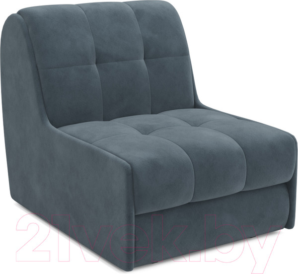 Изображение товара Кресло-кровать Mebel-Ars Барон №2 (велюр серо-синий HB-178 26)