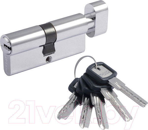 Изображение товара Цилиндровый механизм замка Нора-М ЛПУВ.УК-80 40/40 (хром)