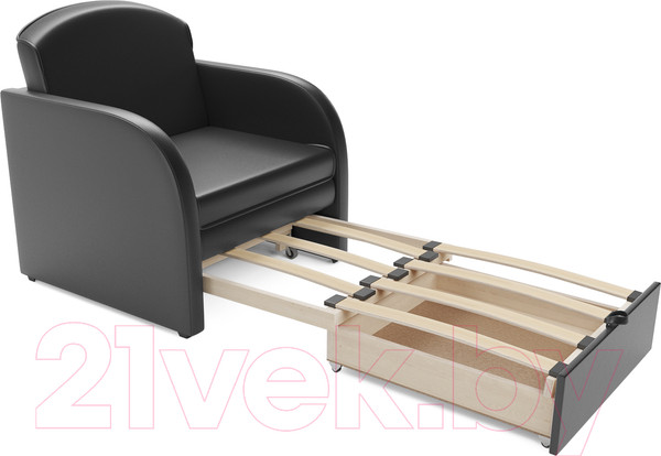 Изображение товара Кресло-кровать Mebel-Ars Малютка (экокожа черный)