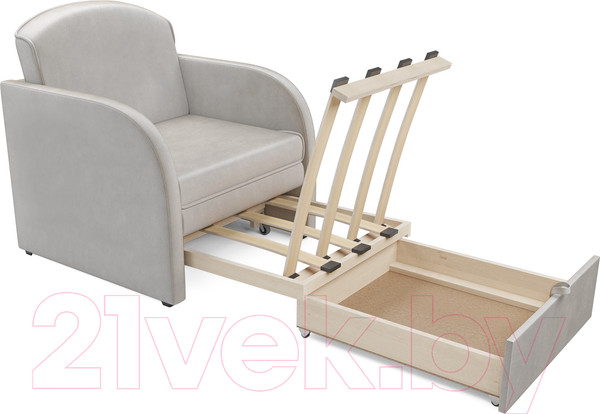 Изображение товара Кресло-кровать Mebel-Ars Малютка (бархат бежевый Star Velvet 6 Light Beige)