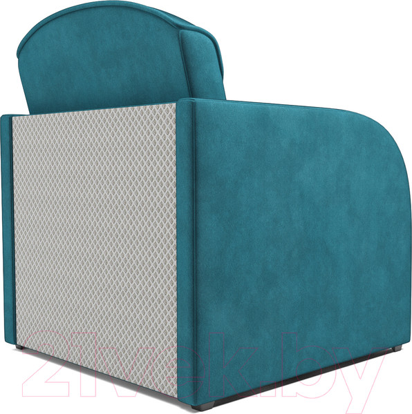 Изображение товара Кресло-кровать Mebel-Ars Малютка (бархат сине-зеленый Star Velvet 43 Black Green)