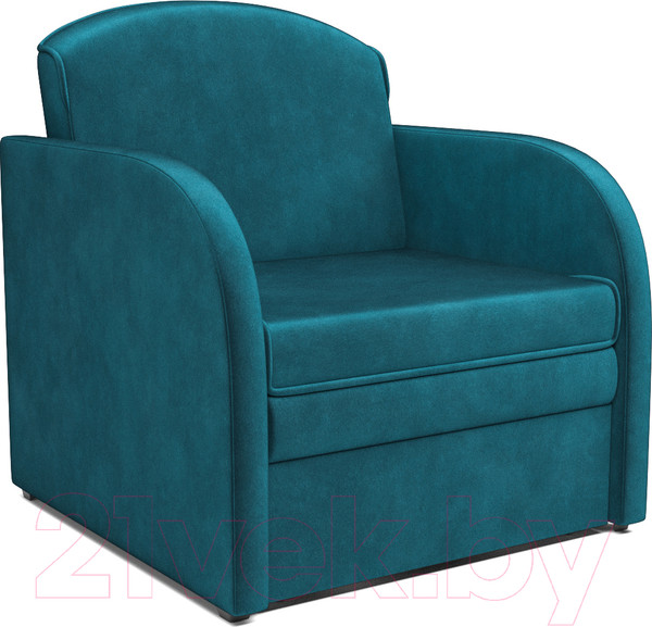 Изображение товара Кресло-кровать Mebel-Ars Малютка (бархат сине-зеленый Star Velvet 43 Black Green)