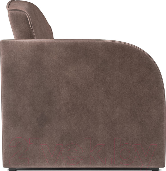 Изображение товара Кресло-кровать Mebel-Ars Малютка (бархат серо-шоколадный Star Velvet 60 Cofee)