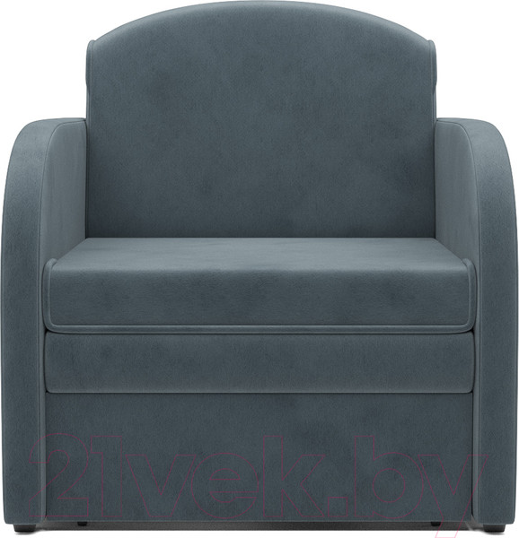 Изображение товара Кресло-кровать Mebel-Ars Малютка (велюр серо-синий HB-178 26)