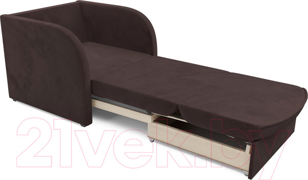 Изображение товара Кресло-кровать Mebel-Ars Малютка (велюр молочный шоколад НВ-178 13)