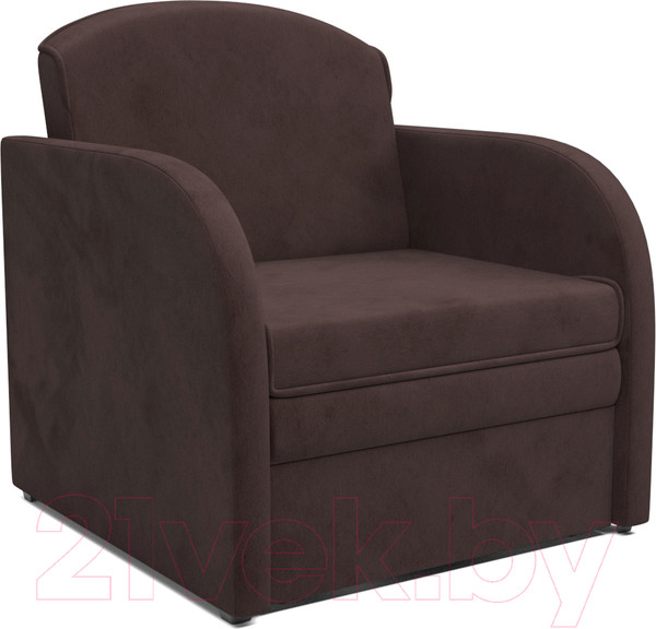 Изображение товара Кресло-кровать Mebel-Ars Малютка (велюр молочный шоколад НВ-178 13)