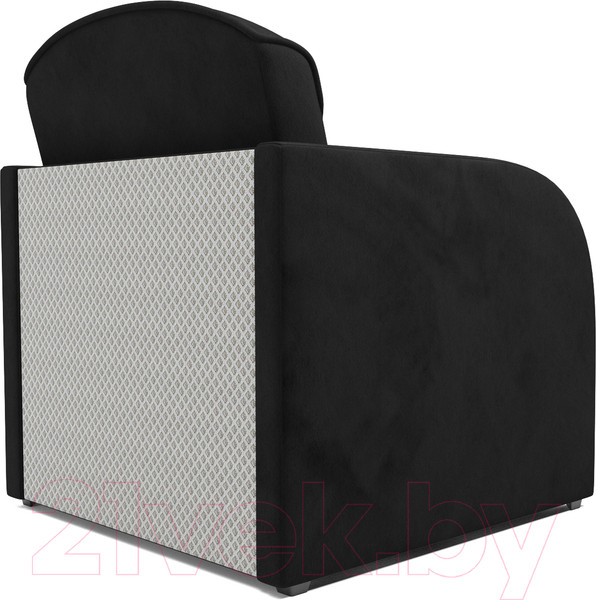 Изображение товара Кресло-кровать Mebel-Ars Малютка (велюр черный НВ-178 17)