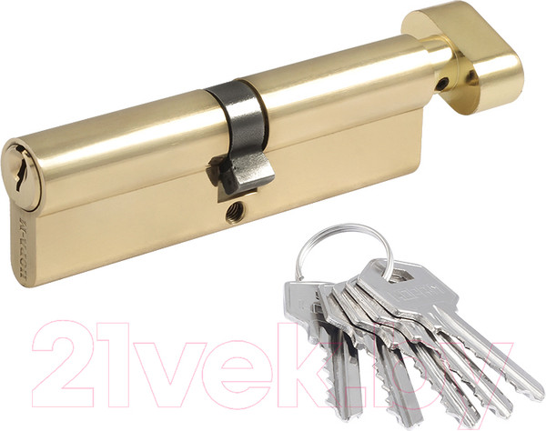 Изображение товара Цилиндровый механизм замка Нора-М ЛУВ-90 45/45 (латунь)
