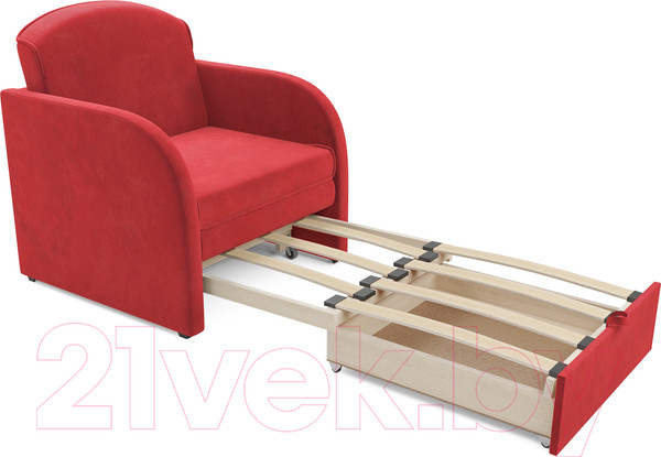 Изображение товара Кресло-кровать Mebel-Ars Малютка (кордрой красный)