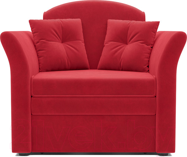 Изображение товара Кресло-кровать Mebel-Ars Малютка №2 (кордрой красный)