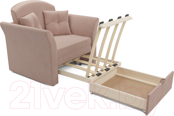 Изображение товара Кресло-кровать Mebel-Ars Малютка №2 (кордрой бежевый)
