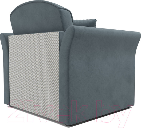 Изображение товара Кресло-кровать Mebel-Ars Малютка №2 (велюр серо-синий HB-178 26)