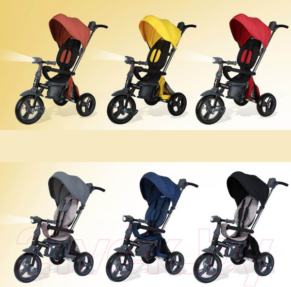 Изображение товара Трехколесный велосипед с ручкой Nuovita Bamzione BE1 (терракотовый)