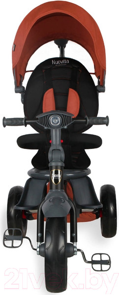 Изображение товара Трехколесный велосипед с ручкой Nuovita Bamzione BE1 (терракотовый)