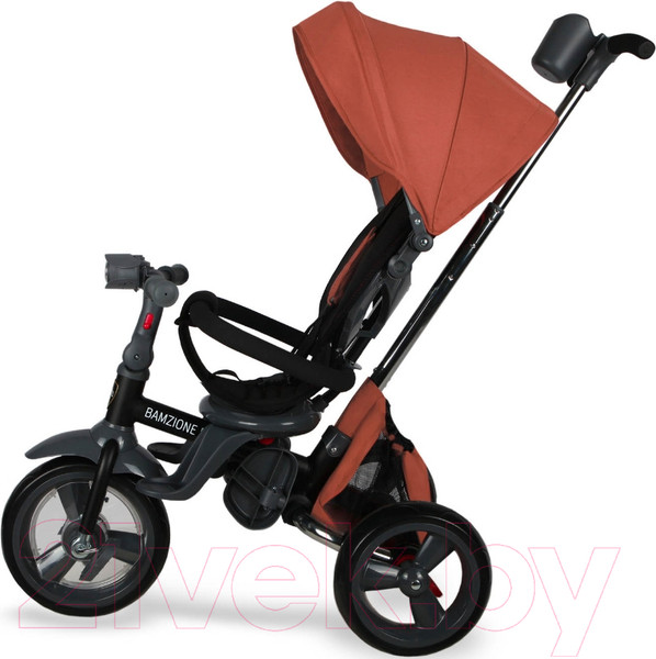 Изображение товара Трехколесный велосипед с ручкой Nuovita Bamzione BE1 (терракотовый)
