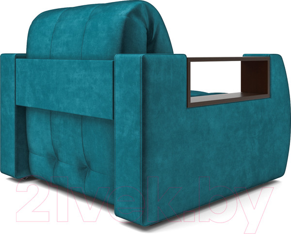 Изображение товара Кресло-кровать Mebel-Ars Барон №3 (бархат сине-зеленый Star Velvet 43 Black Green)