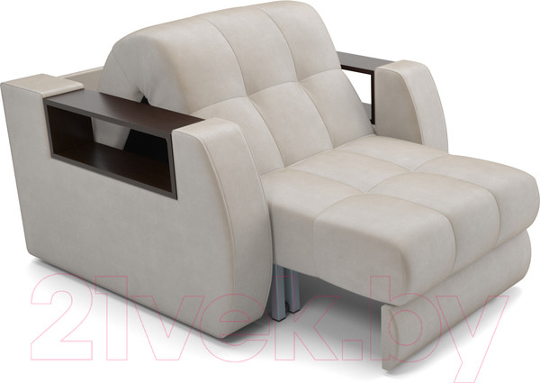 Изображение товара Кресло-кровать Mebel-Ars Барон №3 (бархат бежевый Star Velvet 6 Light Beige)