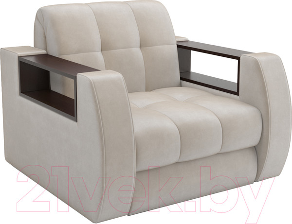 Изображение товара Кресло-кровать Mebel-Ars Барон №3 (бархат бежевый Star Velvet 6 Light Beige)